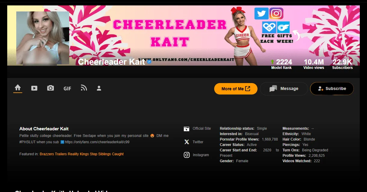 TPDBlog PornStars CheerleaderKait