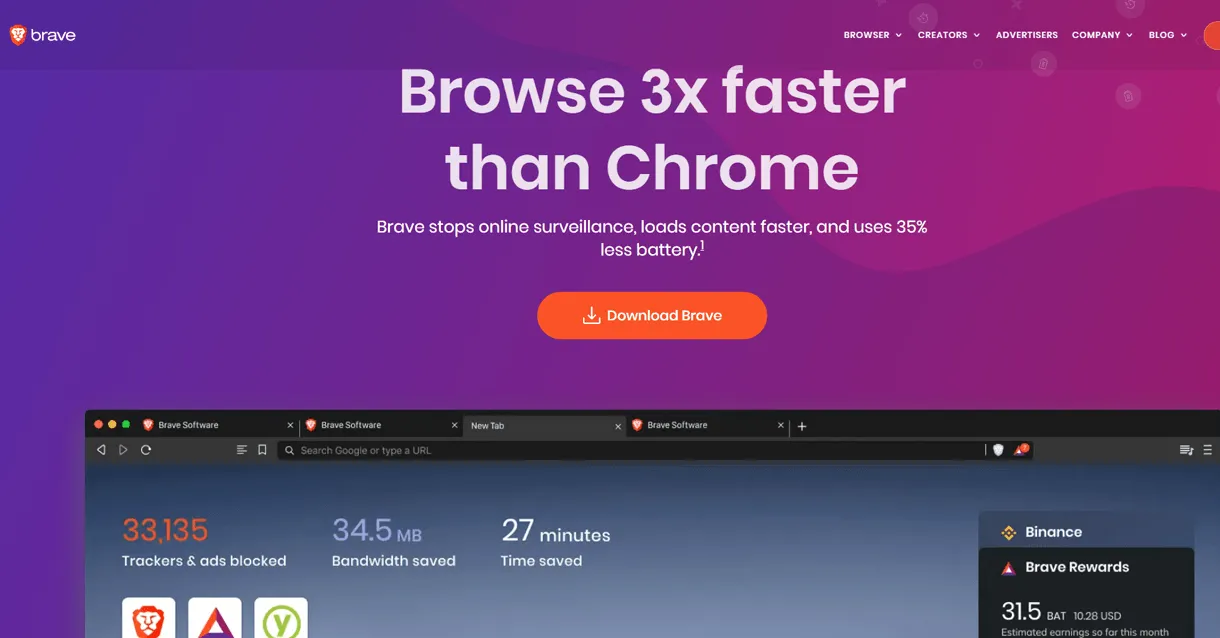 Adblocker Brave Browser